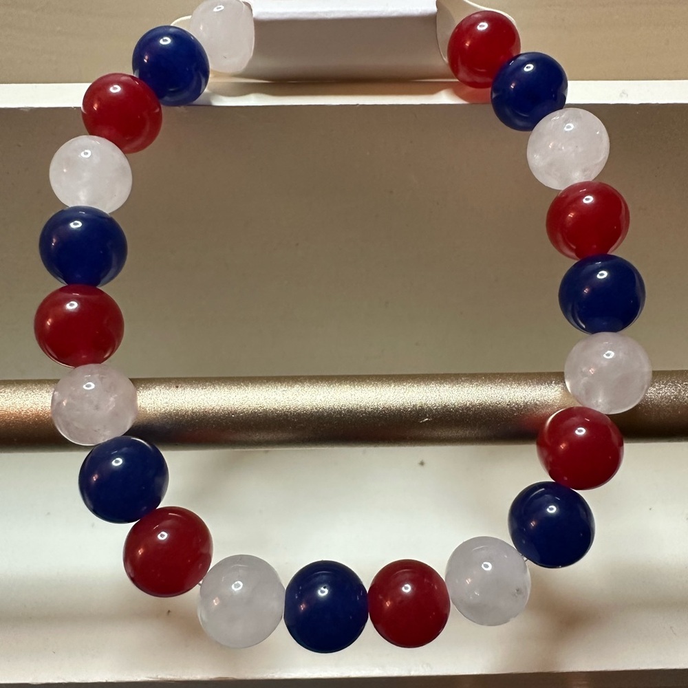 Handmade Phillies natural stone bracelet
